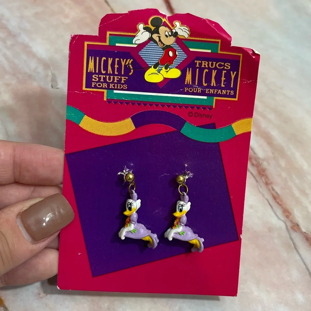 DAISY DUCK Disney Vintage Earrings
